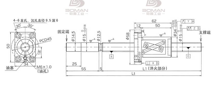 KURODA GG1520AS-BALR-1100A 黑田精工丝杆价格