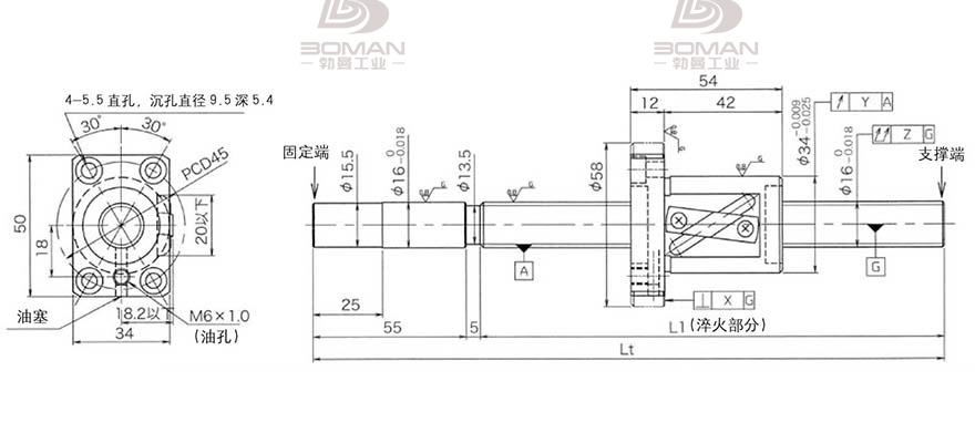 KURODA GG1616AS-BTLR-1300A 日本黑田丝杆是什么材料