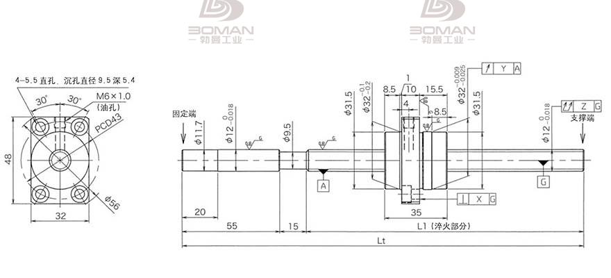 KURODA HG1230QS-BEZR-0800A 黑田精工丝杆代理
