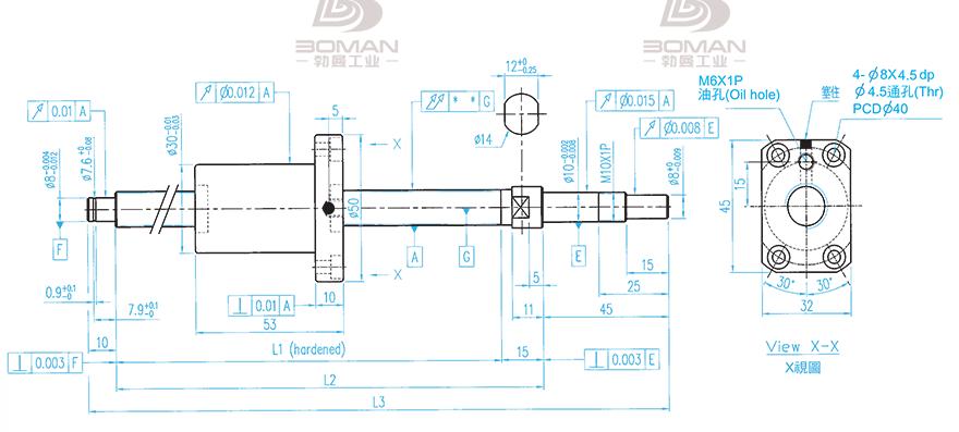 TBI XSVR01210B1DGC5-230-P1 tbi丝杆单杆子型号