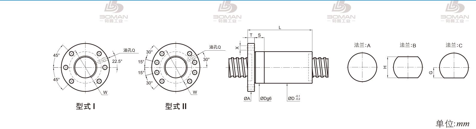 PMI FSDC4015-5 PMI丝杆导轨超薄型号