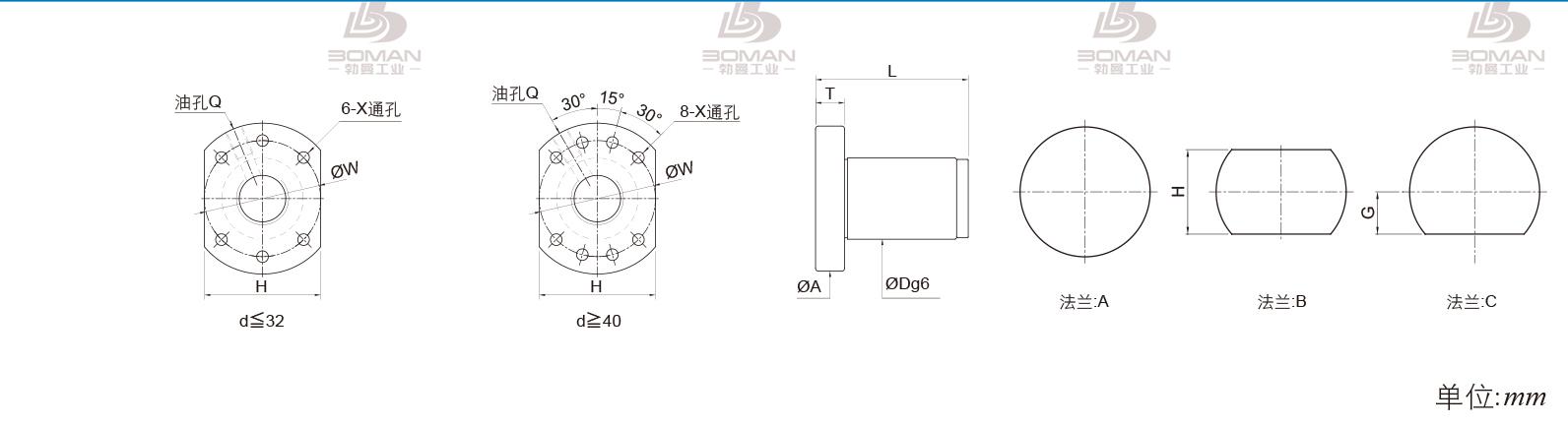 PMI FSDU5020F-4P PMI丝杆安装方法